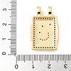 Brass Micro Pave Cubic Zirconia Pendants KK-U053-20G-03-3