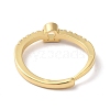 Rack Plating Brass Clear Cubic Zirconia Constellation Adjustable Rings for Women RJEW-S407-08G-08-3