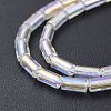 Electroplate Glass Beads Strands X-EGLA-K014-B-AB01-4