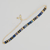 Vintage Ethnic Style Glass Tila Beaded Handmade Slider Bracelets for Women ZN9527-2-1
