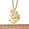 304 Stainless Steel Laser Cut Mother and Baby Koala Pendant Box Chain Necklaces for Women Men NJEW-E156-01G-5