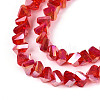 Electroplate Transparent Glass Beads Strands GLAA-N021-4mm-08-3