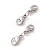 Non-Tarnish 304 Stainless Steel Double Lobster Claw Clasps STAS-E163-57P-C-3