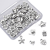 60Pcs 6 Style Tibetan Style Alloy Pendants TIBEP-CJ0001-19-3