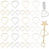 80Pcs 8 Styles Zinc Alloy Linking Rings FIND-GA0004-09-1