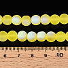 Frosted Transparent Glass Beads Strands GLAA-T032-T8mm-MBB12-4