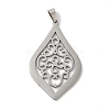 Non-Tarnish 304 Stainless Steel Pendants STAS-U010-13P-1