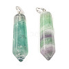 Natural Fluorite Double Terminated Pointed Pendants G-G926-01P-13-5