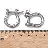304 Stainless Steel Ring Clip Buckles for Bag Chain Strap STAS-C165-02B-P-3