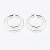 Tarnish Resistant 201 Stainless Steel Hoop Earrings EJEW-I213-B-01P-1