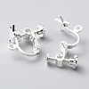 Star Brass Clip-on Earring Findings KK-TAC0005-02S-2