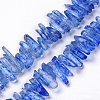 Natural Crackle Quartz Crystal Dyed Beads Strands G-I345-05F-1