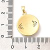 Brass Micro Pave Clear Cubic Zirconia Pendents KK-R212-13G-04-3