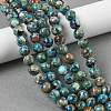 Dyed Natural Regalite/Imperial Jasper/Sea Sediment Jasper Beads Strands X-G-B124-C01-21-5
