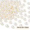 100Pcs ABS Plastic Imitation Pearl Beads OACR-YW0002-46C-1