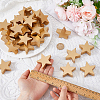 4 Sets Wood Name Card Clip AJEW-FH0009-24A-3
