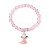 Transparent Plastic Beaded Stretch Bracelets for Children BJEW-JB11507-01-2