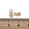 Brass Micro Pave Cubic Zirconia Charms KK-C071-10KCG-3