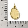 Brass Micro Pave Cubic Zirconia Pendants KK-K354-02G-G-3