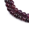 Natural Gemstone Ruby Round Beads Strands G-O017-6.5mm-06-2