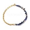 Natural Sodalite Chip Beads Jewelry Set SJEW-JS01223-04-5