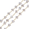 Glass & 304 Stainless Steel Beaded Chains SA-CBAD321-04A-1