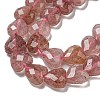 Natural Green Strawberry Quartz Beads Strands G-P544-E04-01-4