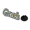 Word Get Rich Enamel Pins JEWB-D279-02B-01-2