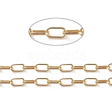 Soldered Brass Paperclip Chains CHC-G005-19G