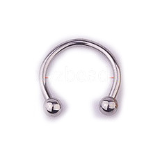 303 Stainless Steel Circular/Horseshoe Barbell Nose Rings WG86D19-01