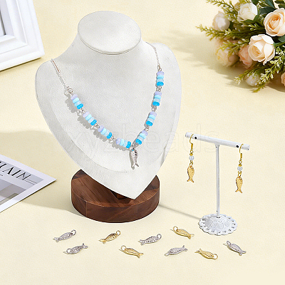 12Pcs 2 Colors Rack Plating Brass Pendants KK-BC0015-86-1