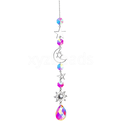 1Pc Iron Big Pendant Decorations DJEW-CN0001-37C-1