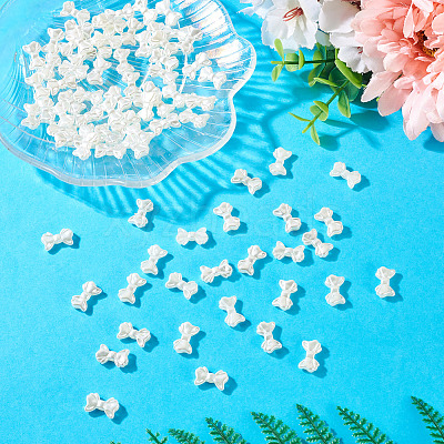 200Pcs ABS Imitation Pearl Beads OACR-TA0003-84C-1