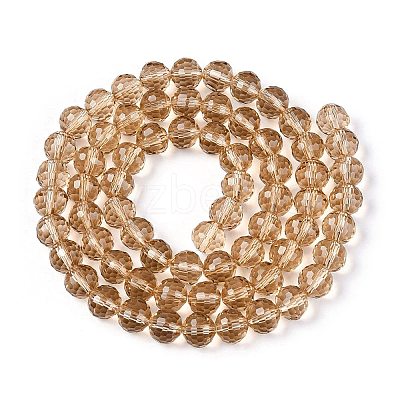 Transparent Glass Bead Strands GLAA-R095-10mm-40-1