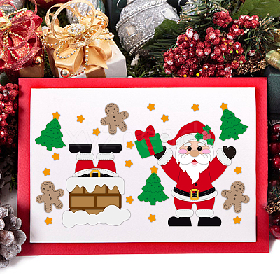 Christmas Theme Carbon Steel Cutting Dies Stencils DIY-WH0309-1201-1