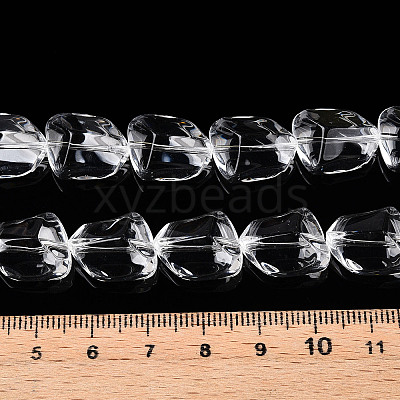 Transparency Glass Beads Strands X-GLAA-T023-15-1