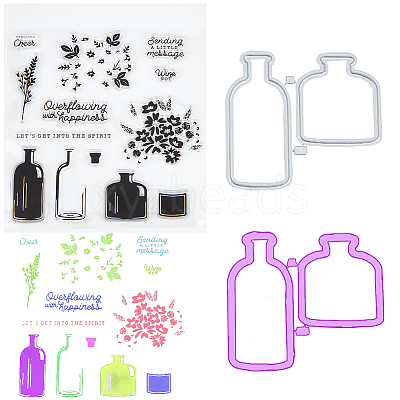 1Pc Clear Silicone Stamps DIY-CP0009-57-1