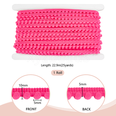 24~25 Yards Polyester Lace Trim OCOR-PH0004-29A-1