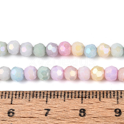 Anti-Tarnish Electroplate Glass Beads Strands X-EGLA-T021-4mm-15-11-1
