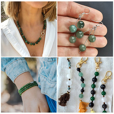 1Strand Natural African Jade Beads Strands G-TA0003-50A-1