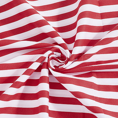Cotton Fabric with Strip Pattern DIY-PH0037-96D-1