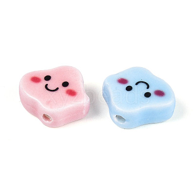 Handmade Porcelain Ceramic Beads PORC-T134-20M-1