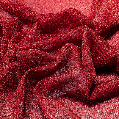 Polyester with PET Glitter Powder Fabric AJEW-WH0314-706B-1