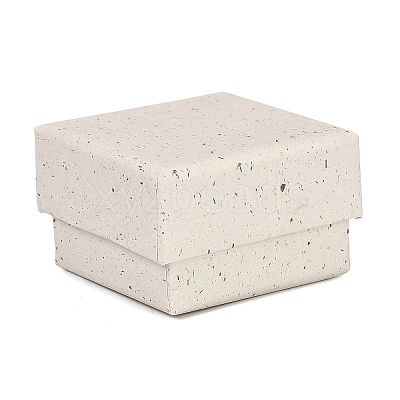 Square Paper Jewelry Storage Boxes with Sponge Inside CON-I013-01A-1