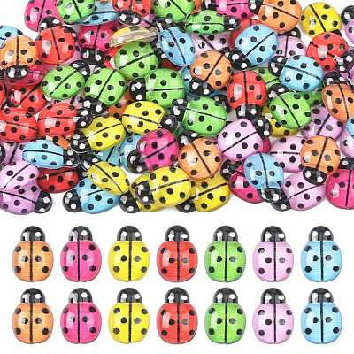 120Pcs Transparent Resin Insect Decoden Cabochons CRES-FS0001-30-1