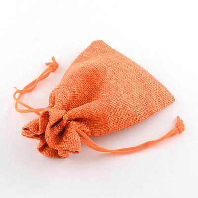 Burlap Packing Pouches Drawstring Bags ABAG-Q050-7x9-11-1