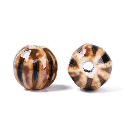 Vintage Porcelain Corrugated Beads LS-PORC-N013-11S-1