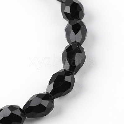 Transparent Glass Bead Strands LS-GLAA-R024-6x8mm-12-1