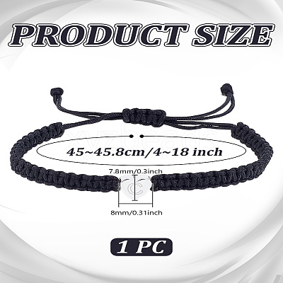 1Pc Adjustable Nylon Cord Braided Bracelets for Women Men BJEW-LP0001-34C-P-1
