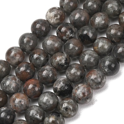 Natural Fluorescent Syenite Rock(Glow under UV Light) Beads Strands GG-NH0012-A01-6mm-1